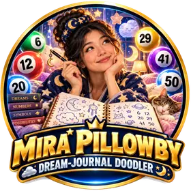 Mira Pillowby, illustrated AI character